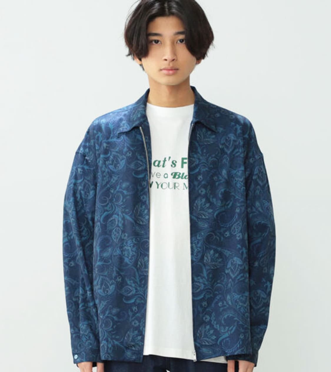BEAMS - FLOWER PATTERN BLOUSON 상품이미지2
