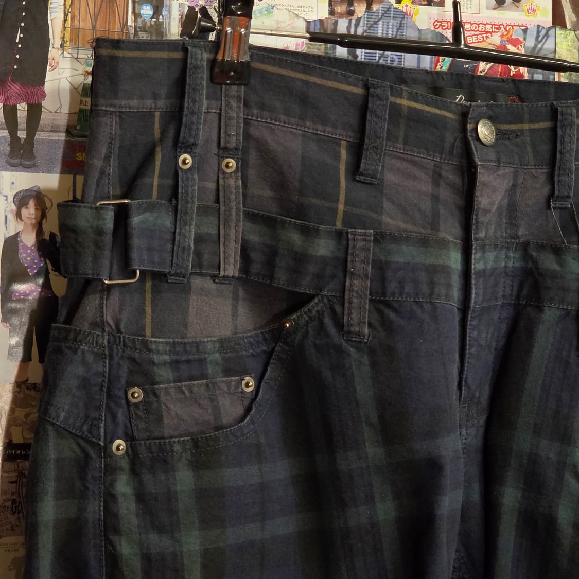 JPN 도미네이트 레이어드 체크 스트레이트 팬츠 상품이미지4