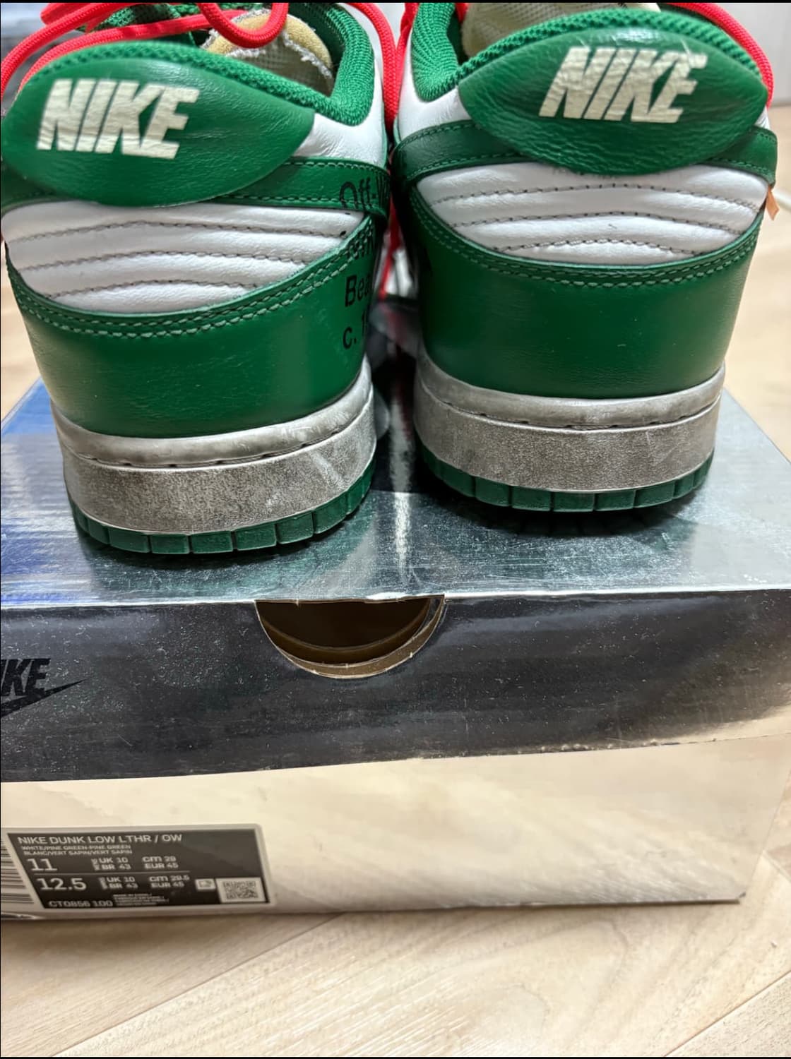 나이키 오프화이트 덩크 그린 290 상품이미지5