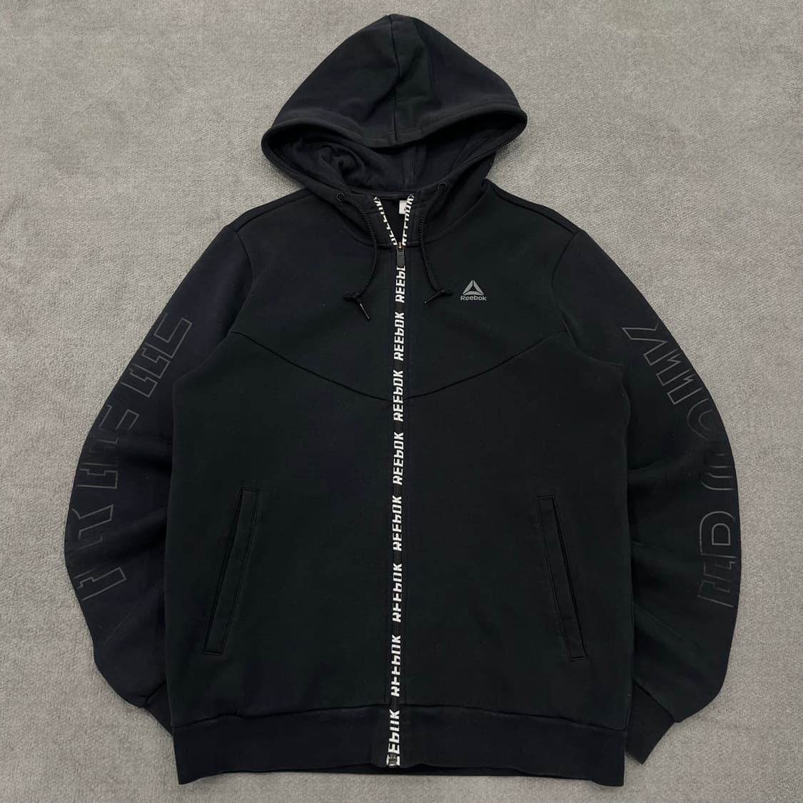 L 리복 블랙 후드집업 상품이미지1