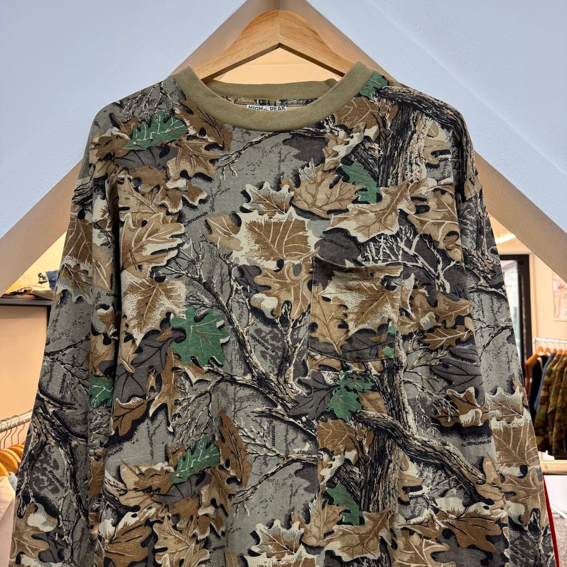 90s HIGH PEAK 리얼트리 롱슬리브 티셔츠 made in USA  상품이미지2