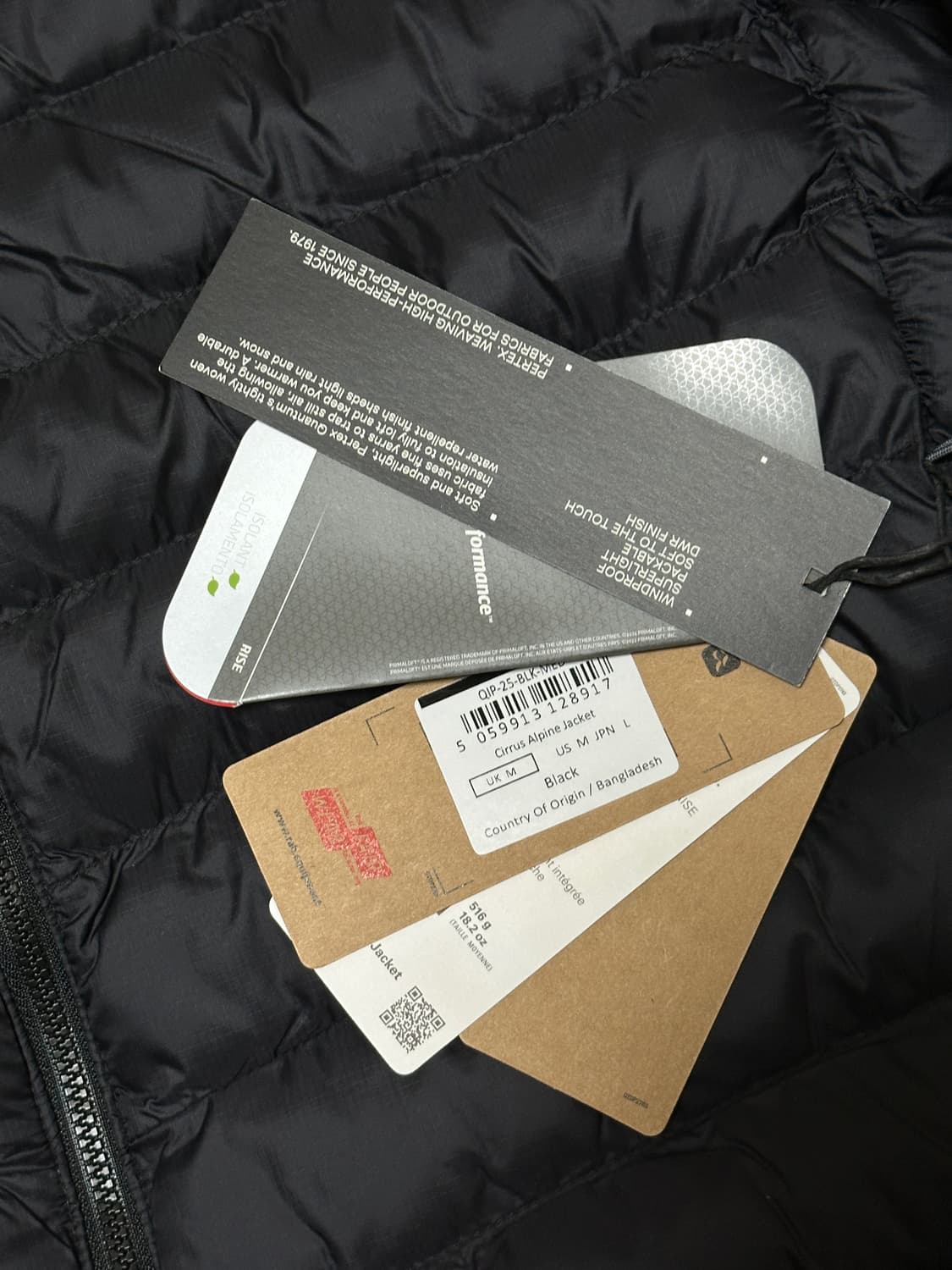 새상품) 랩 Rab 씨러스 알파인 후디 M 블랙 상품이미지3