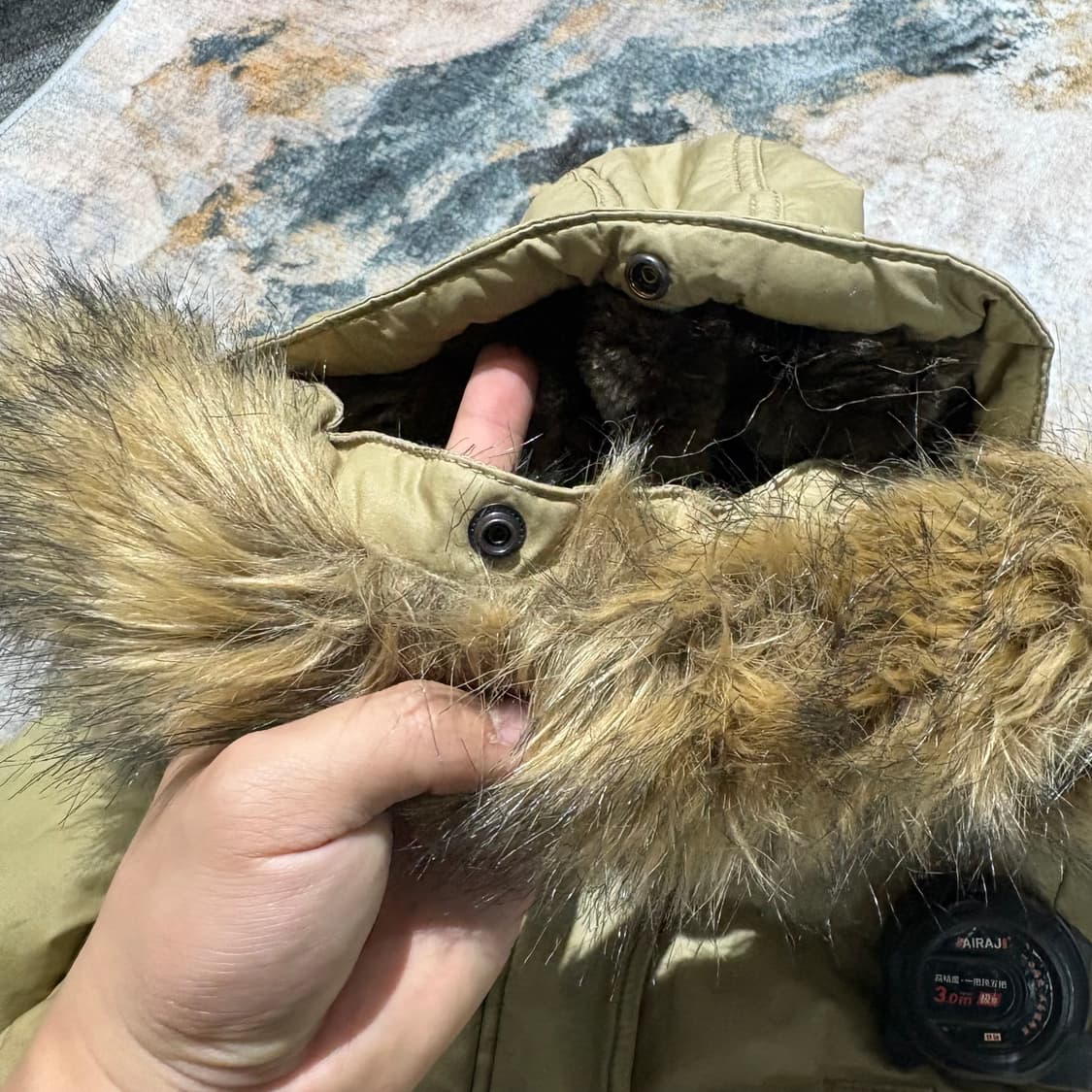 폴로 진스 빈티지 퍼후드 패딩 상품이미지6