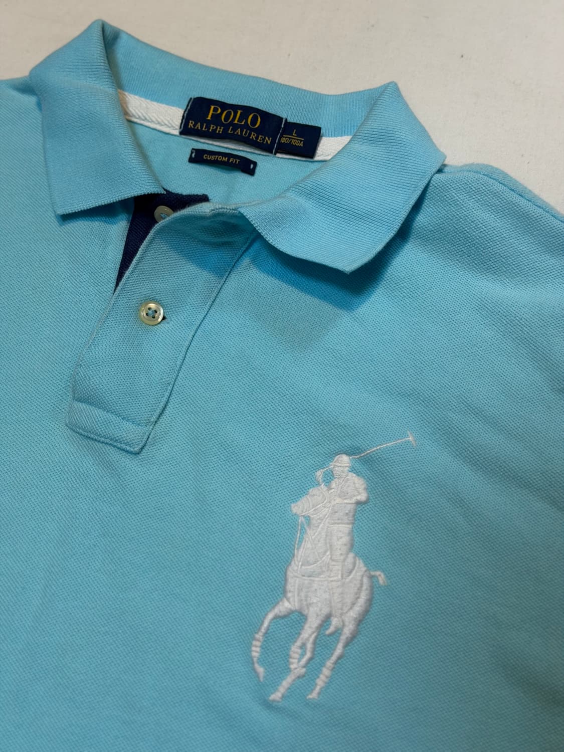 폴로 랄프로렌 빅포니 반팔 카라티 스카이블루 상품이미지2