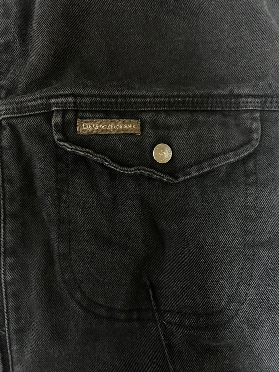 돌체앤가바나 블랙 데님 플라이트 자켓 상품이미지3