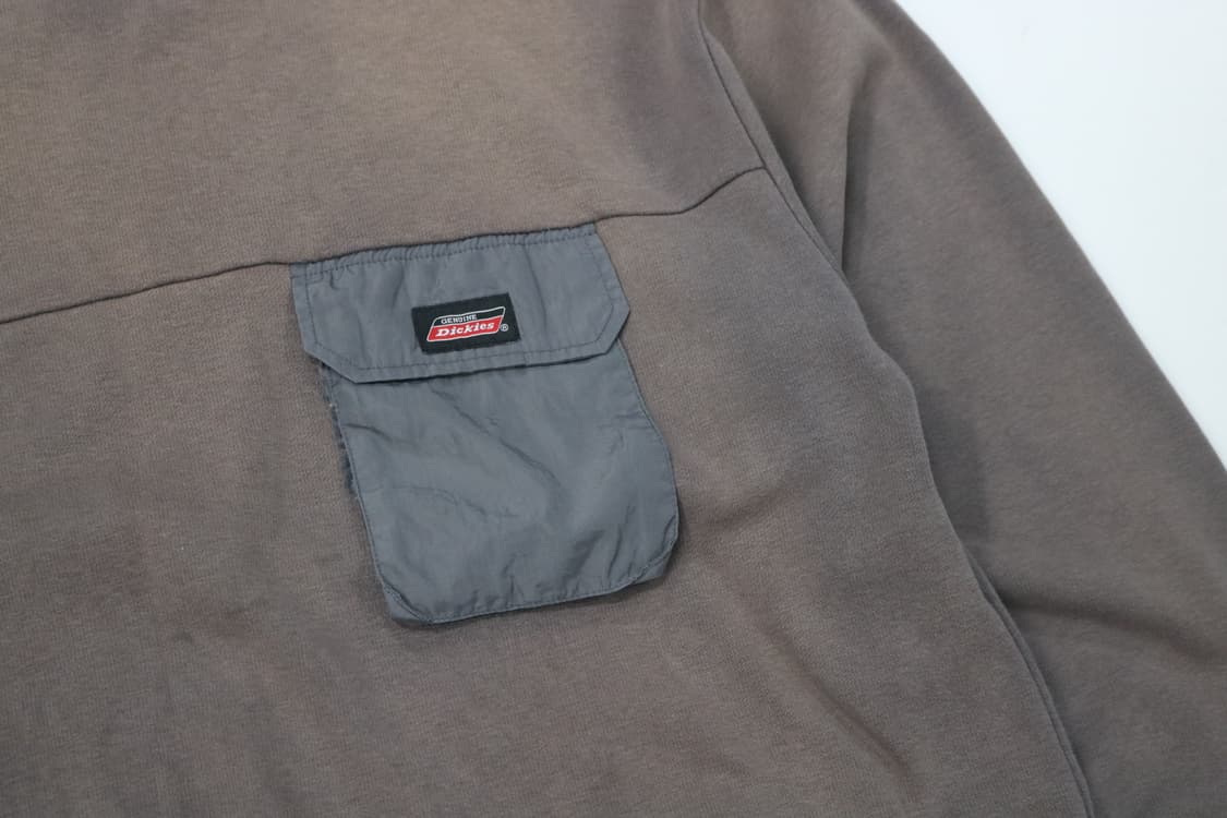 Dickies 디키즈 빈티지 페이딩 워싱 포켓 기모 스웻셔츠 (L) 상품이미지4
