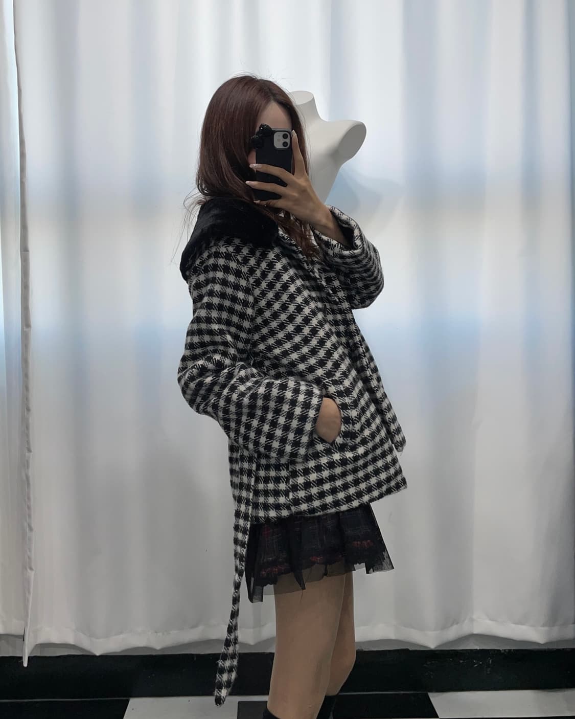 🎸체크 퍼 자켓🎸 상품이미지2