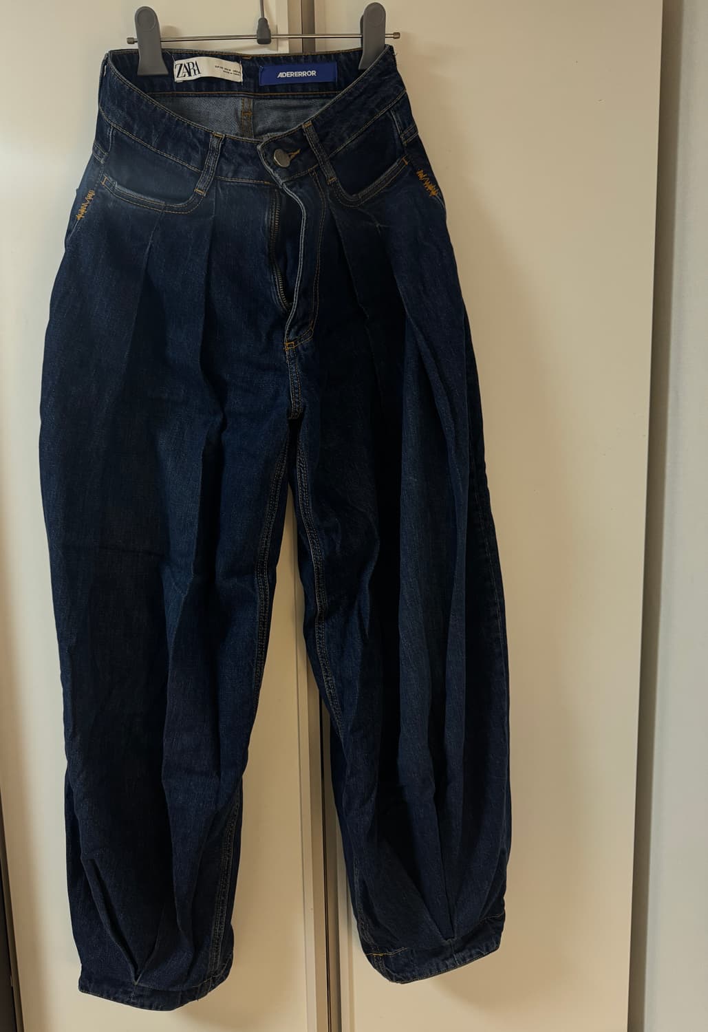 자라 아더에러 와이드 레그 진 블루 상품이미지6