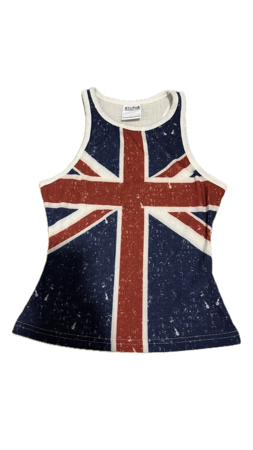 스컬프터 Union Jack Tank Ivory 상품이미지1