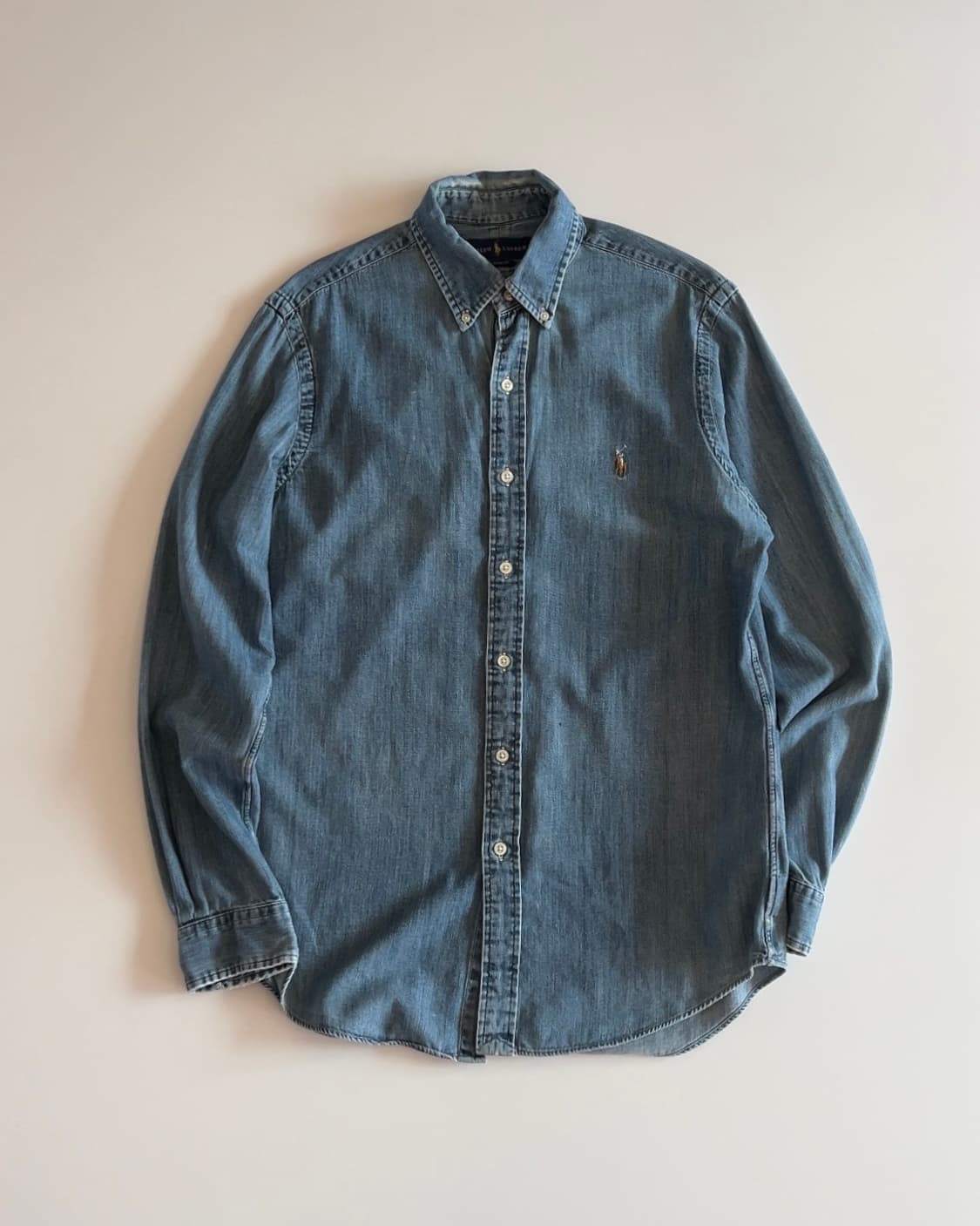 폴로 랄프로렌 데님 버튼다운 셔츠 M 상품이미지1