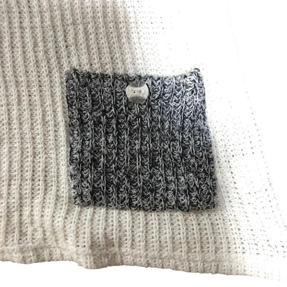 빈티지 패치워크 포켓 버튼 디테일 니트 상품이미지3