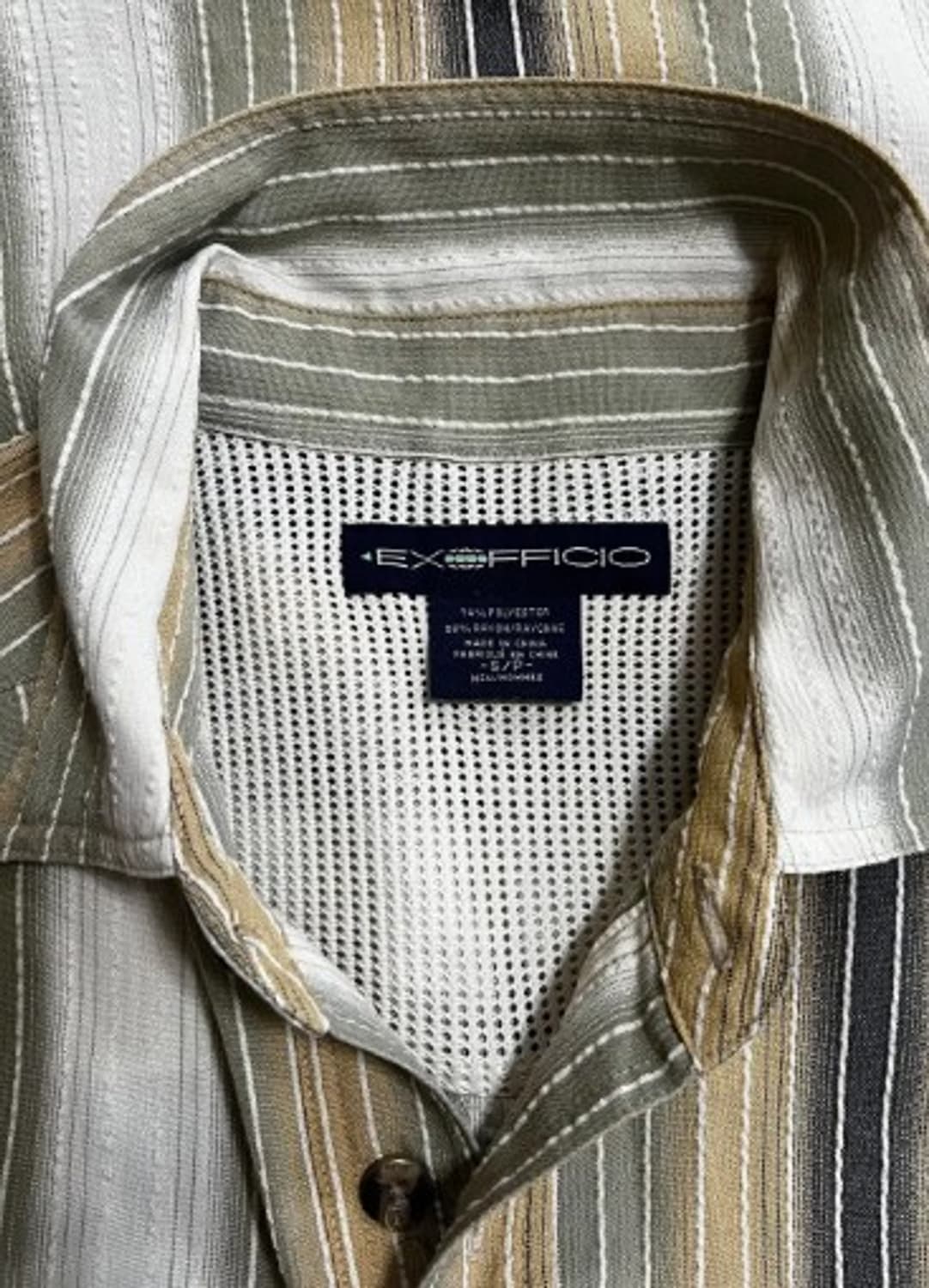 엑스오피시오 남성 스트라이프 코튼반팔셔츠 S/P 상품이미지4