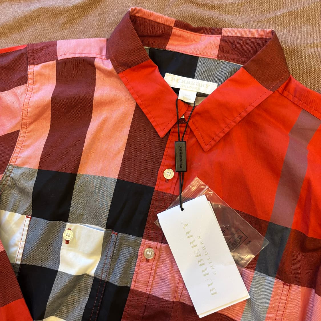 버버리 키즈 체크 남방 (12y)   상품이미지5