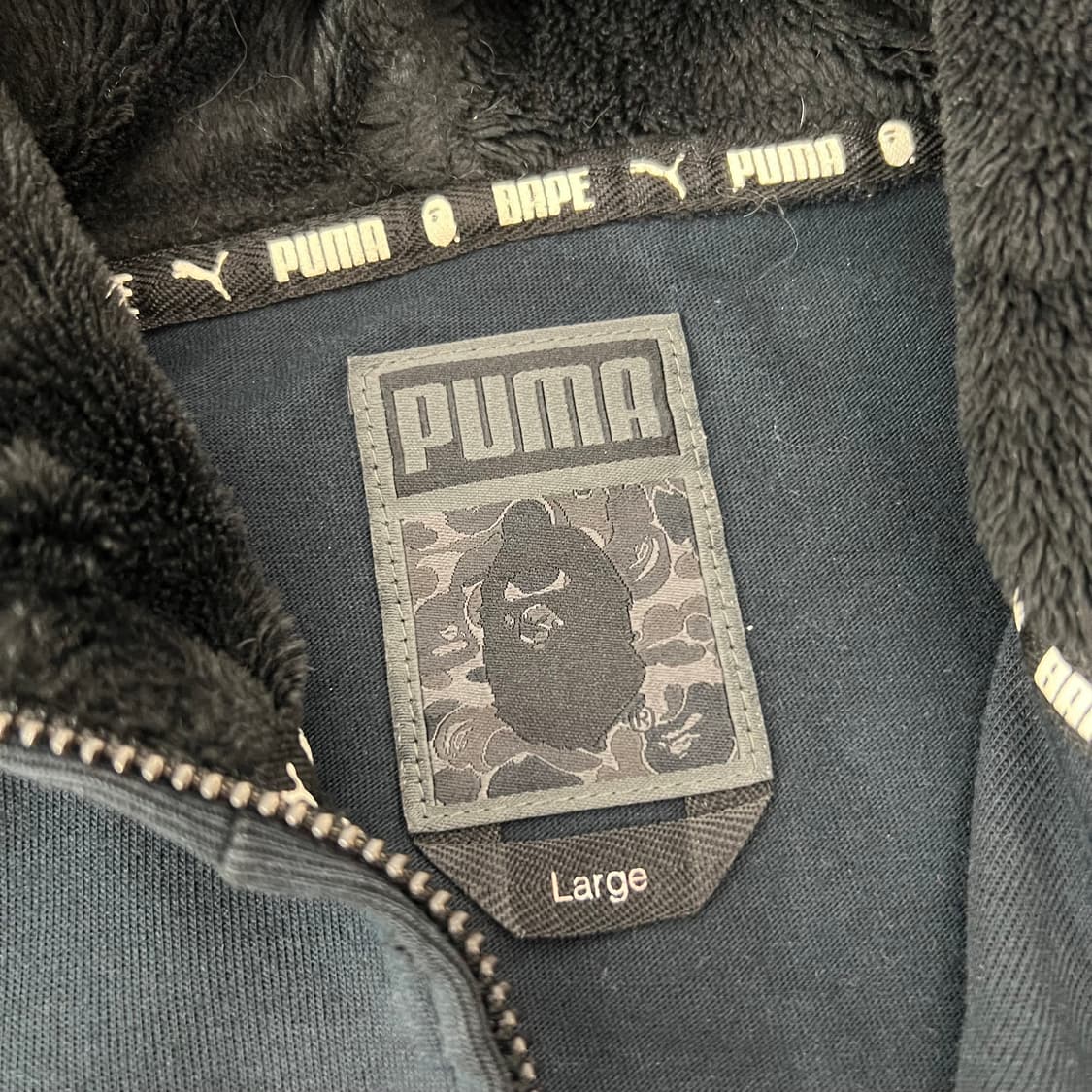 베이프 x 푸마 카모 샤크 풀 오버 후드집업 상품이미지6