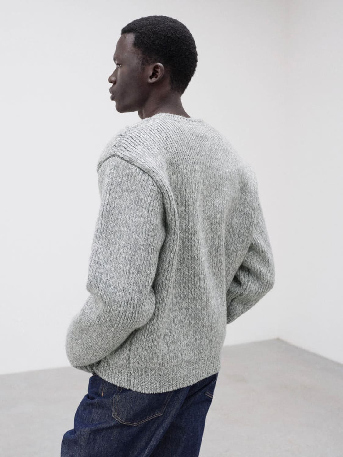 [4] 25fw 오라리 더블페이스 울 알파카 가디건 상품이미지3