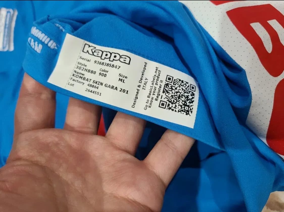 Kappa 16 17 나폴리 올드레플 축구져지 상품이미지7