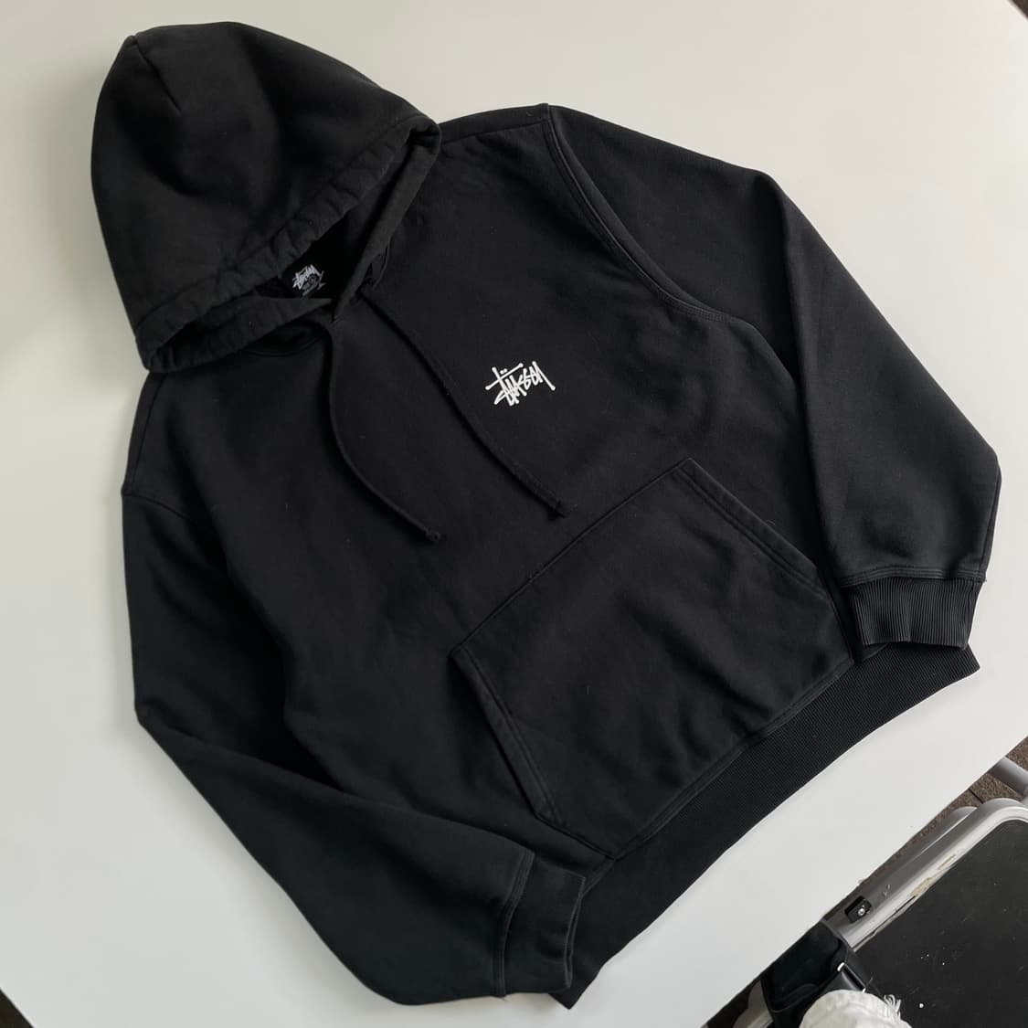 Stussy 스투시 블랙 스탁 후드티 상품이미지3