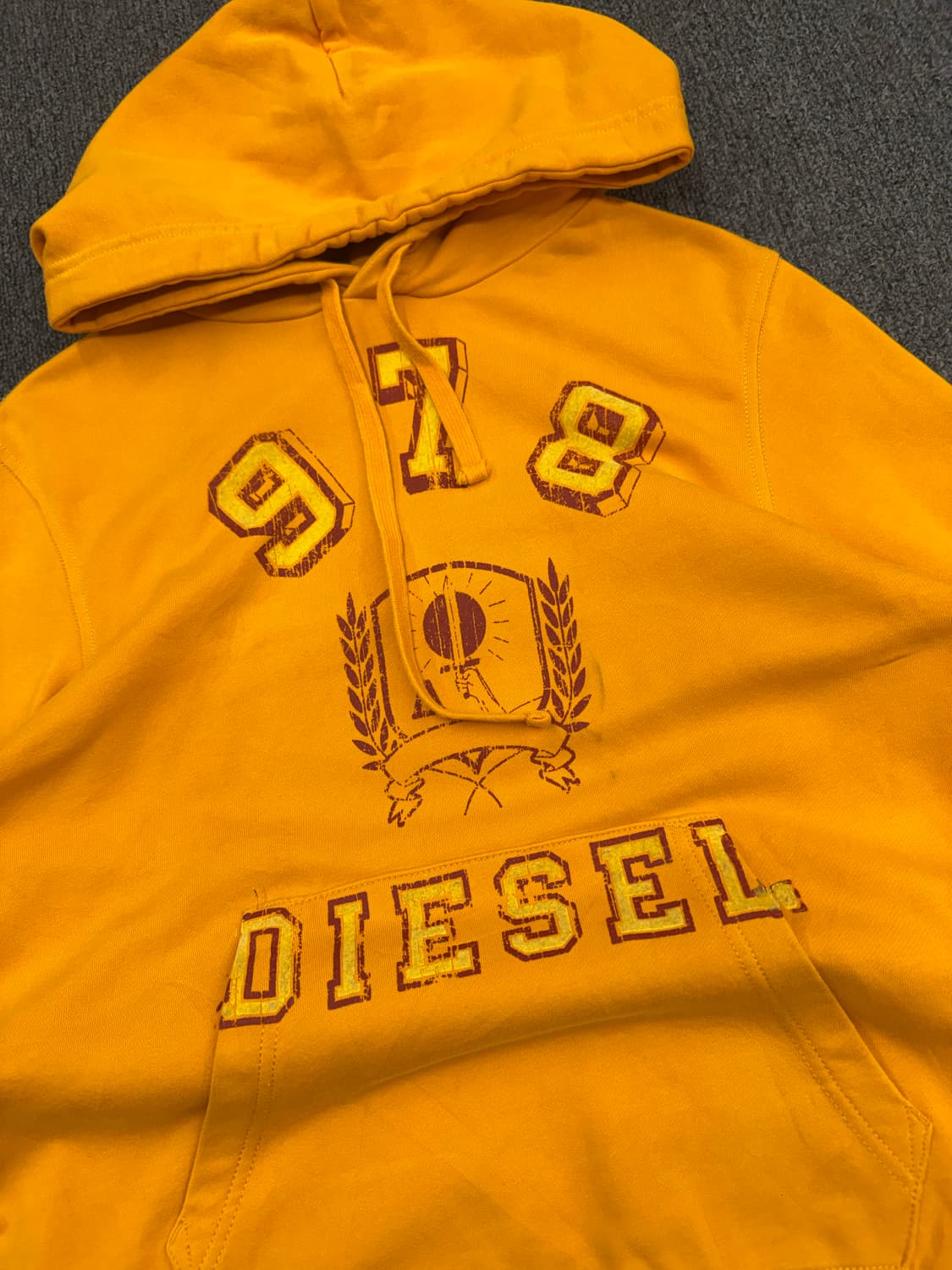 XS)디젤 빈티지 프린팅 후드티 상품이미지2