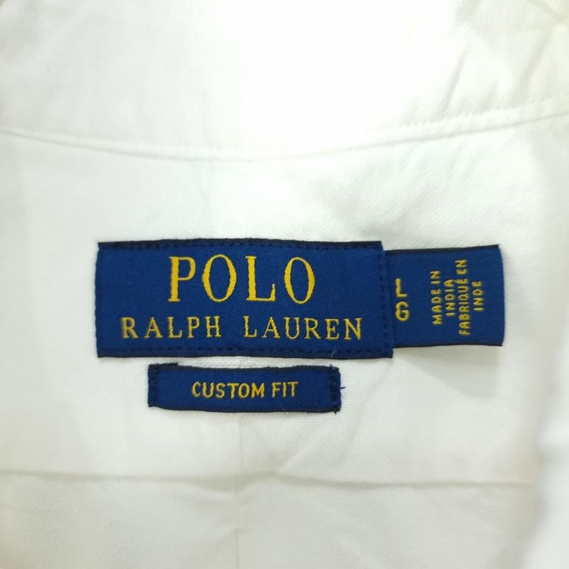 [폴로 랄프로렌] 포니 로고 자수 커스텀핏 셔츠 화이트 M18938 상품이미지7