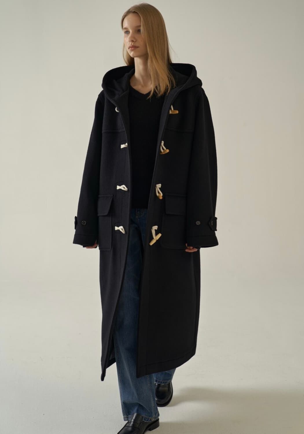 파사드패턴 캐시미어 더플코트 M 상품이미지2