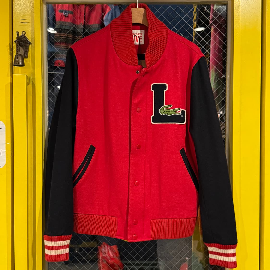 Lacoste 라코스테 자수 울 야구 점퍼 상품이미지5