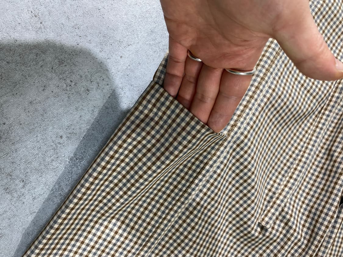 [34] Youth 유스 깅엄체크 와이드 슬랙스 팬츠 상품이미지3