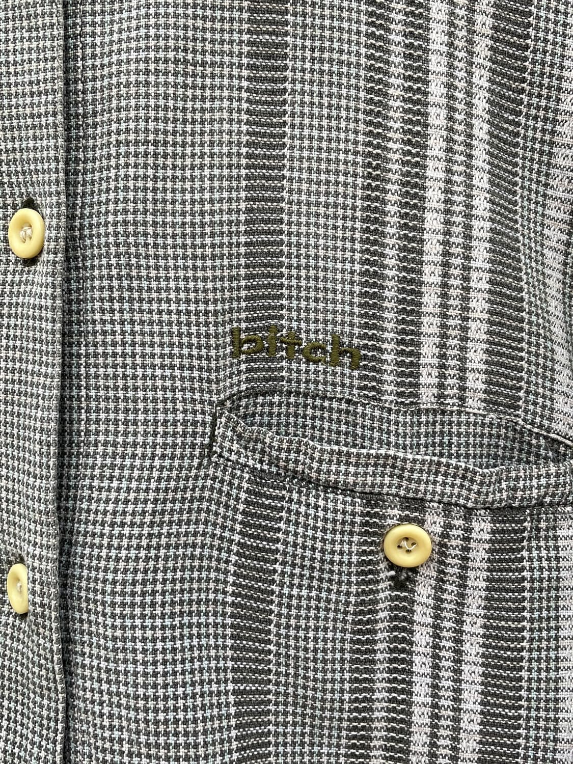 90-00s Bitch Flannel Check Shirt 상품이미지6