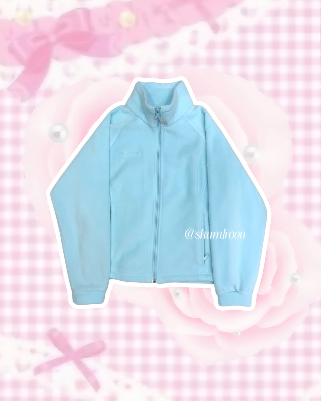 콜롬비아 연하늘 시나모롤 후리스 상품이미지1