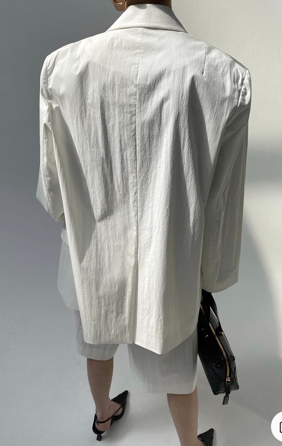 새상품) 드래곤블루스 드라이 터치 박시 싱글 스트랩 자켓 M 아이보리 상품이미지7