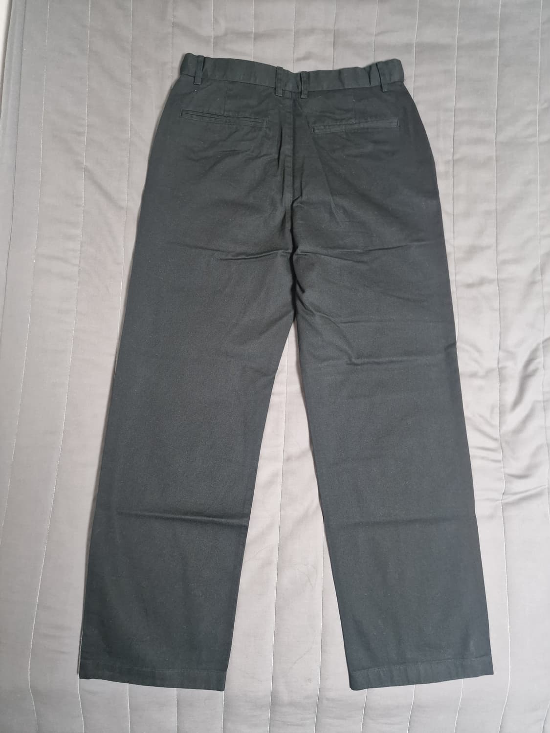 새제품) 무탠다드 레귤러 핏 히든 밴딩 치노 팬츠 블랙 상품이미지6