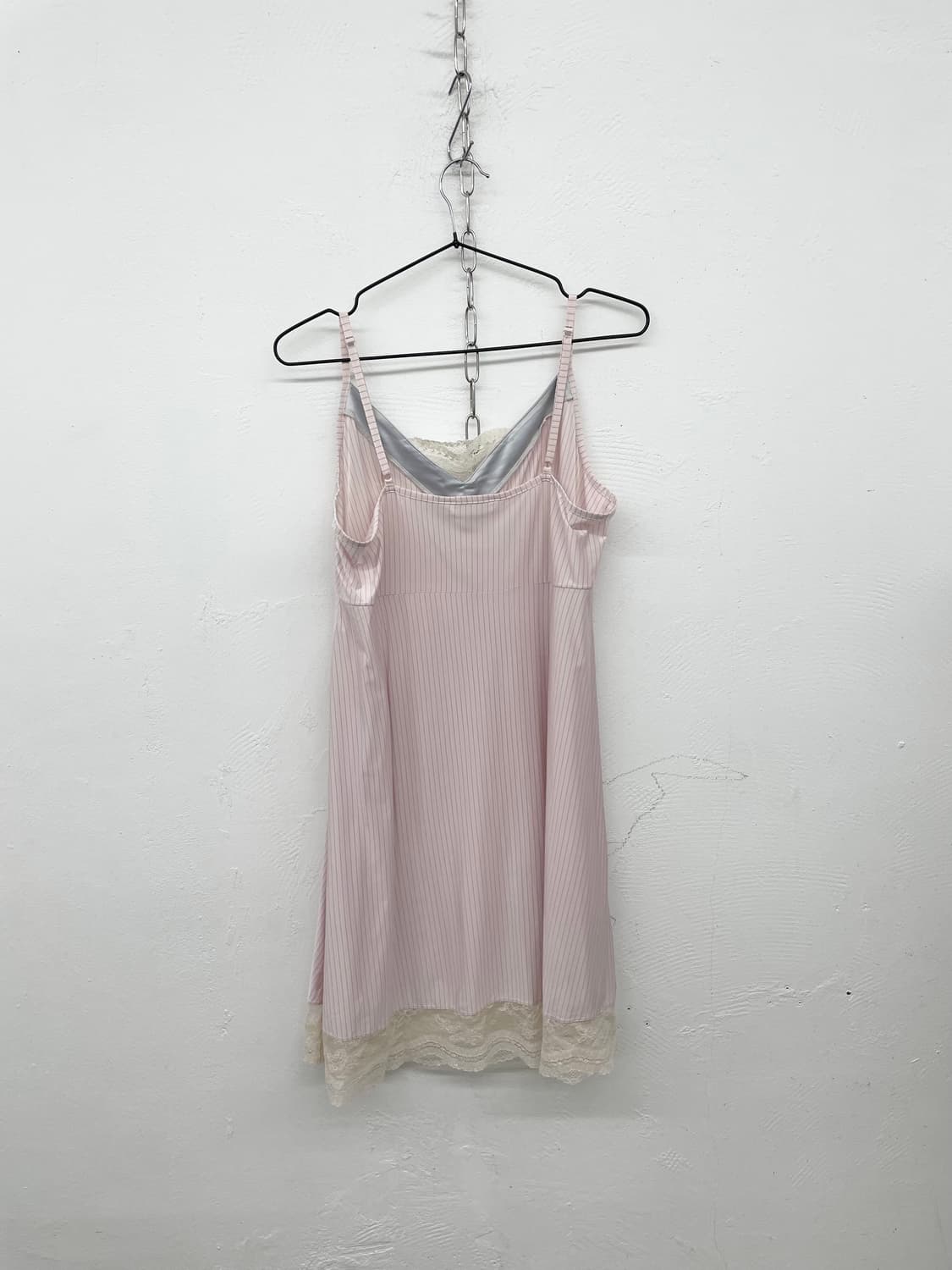 핑크페어리 코지 스트라이프 레이스 슬립 상품이미지6