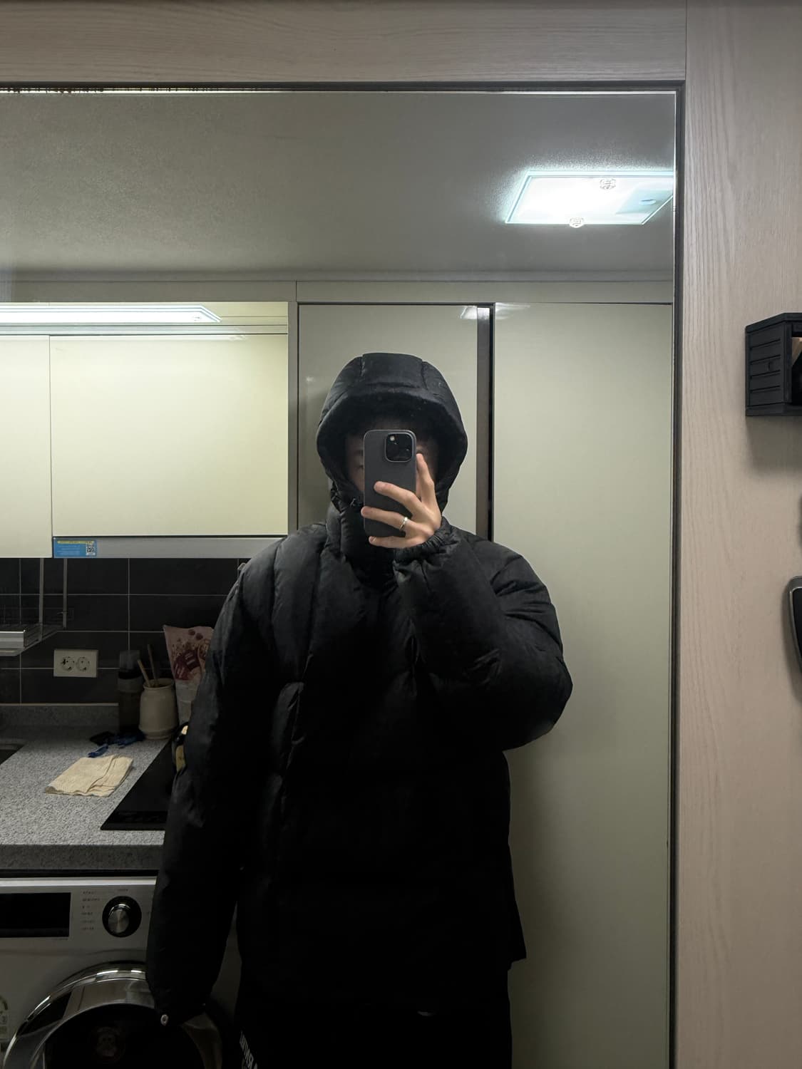 fetch 검정 레오파드 패딩 XL 상품이미지7