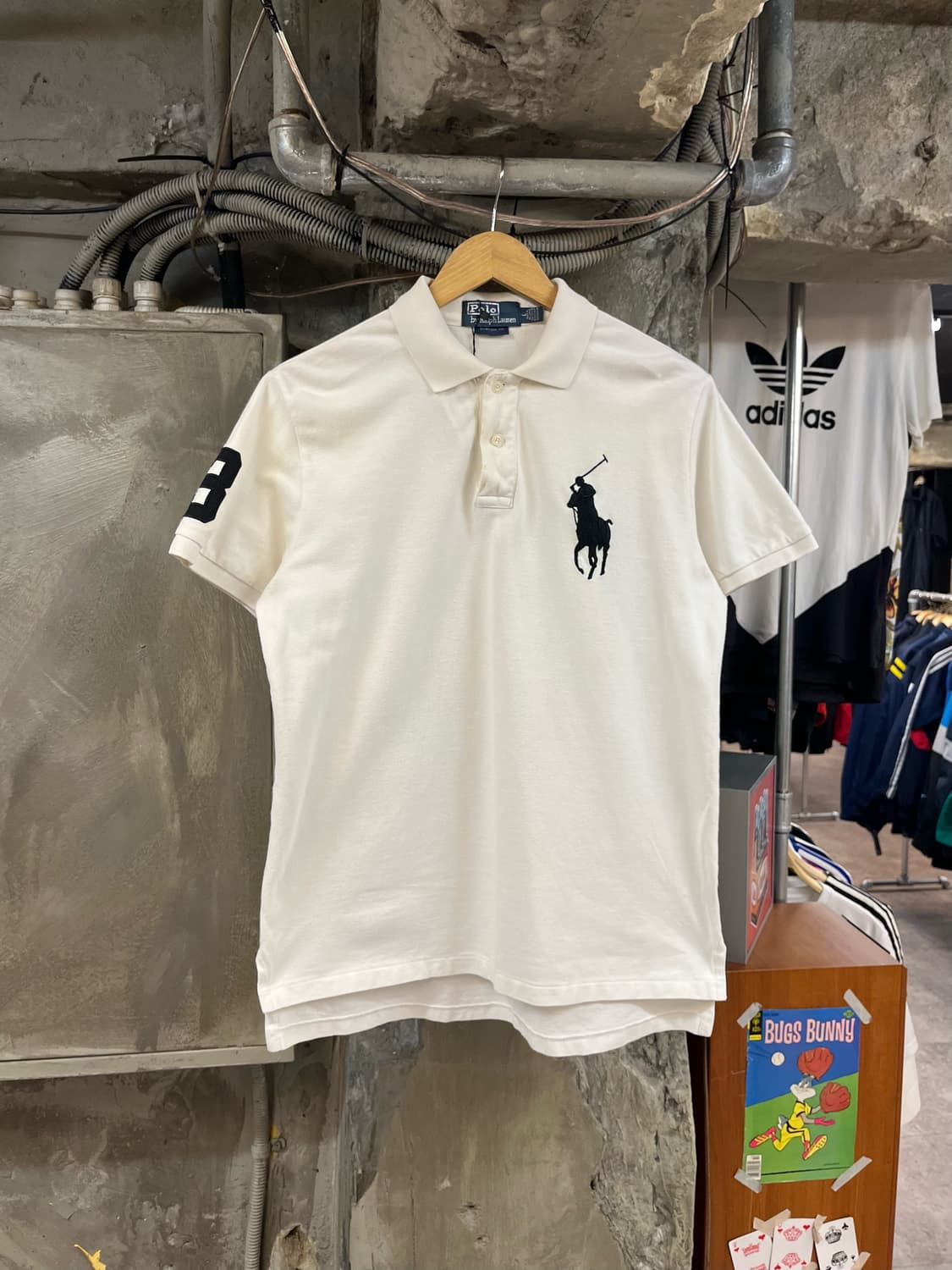 폴로 빅포니 반팔 카라티 화이트 L #csz2662 상품이미지1