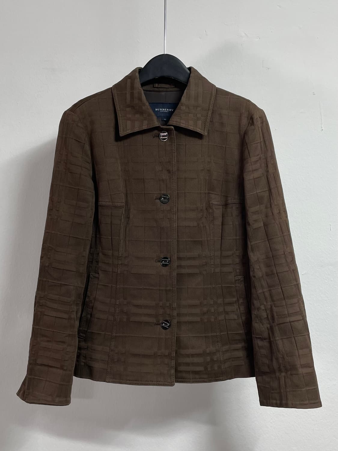 버버리 블랙라벨 브라운 노바체크 자켓  (on.278)    상품이미지1