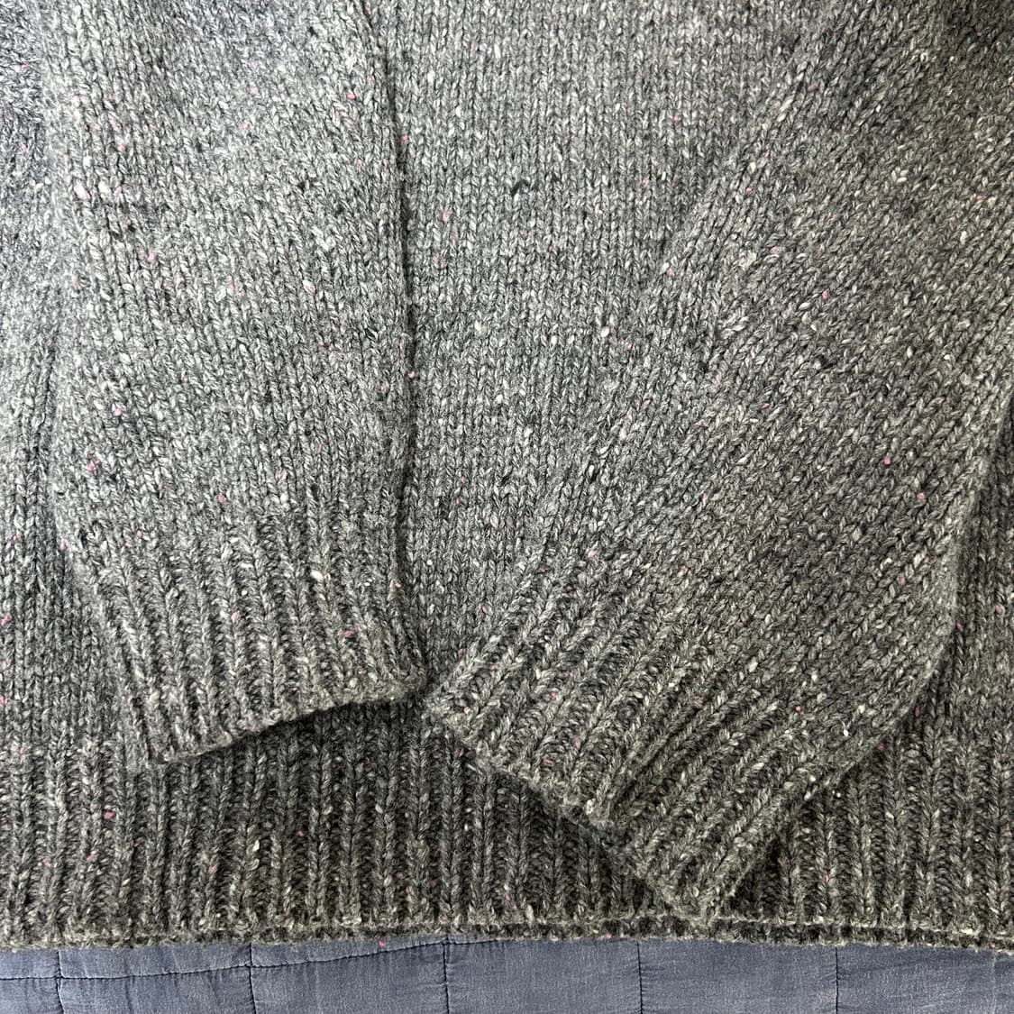 (L) stu 에스티유 슈퍼파인 울 브이넥 니트 인 그레이 상품이미지5