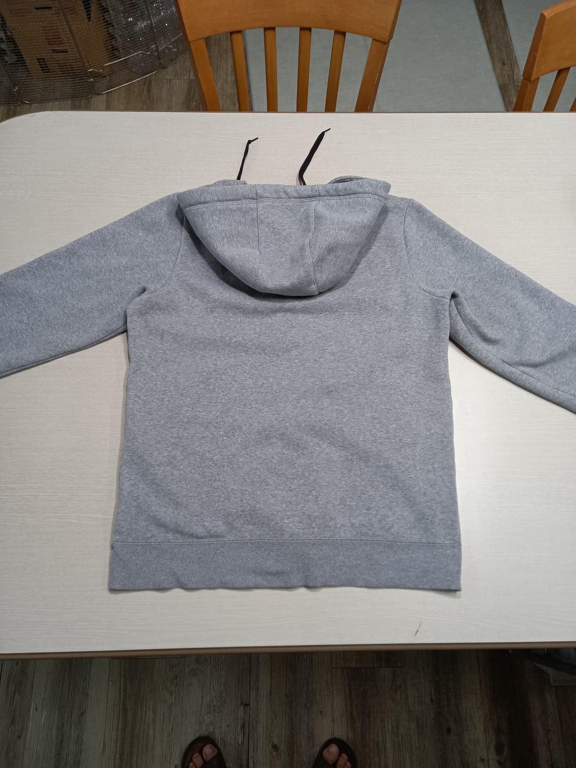 XL105 adidas ESSENTIALS 기모 후드집업 그레이 XL-4 상품이미지2