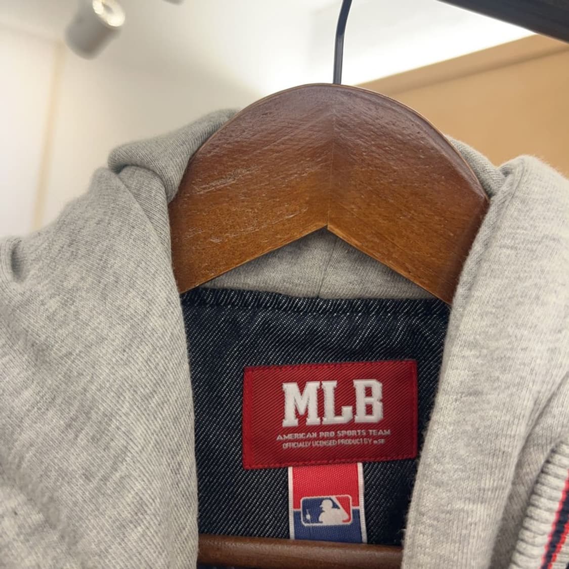MLB 뉴욕양키스 올드스쿨 데님 후드집업 자켓 95 C05331 상품이미지3