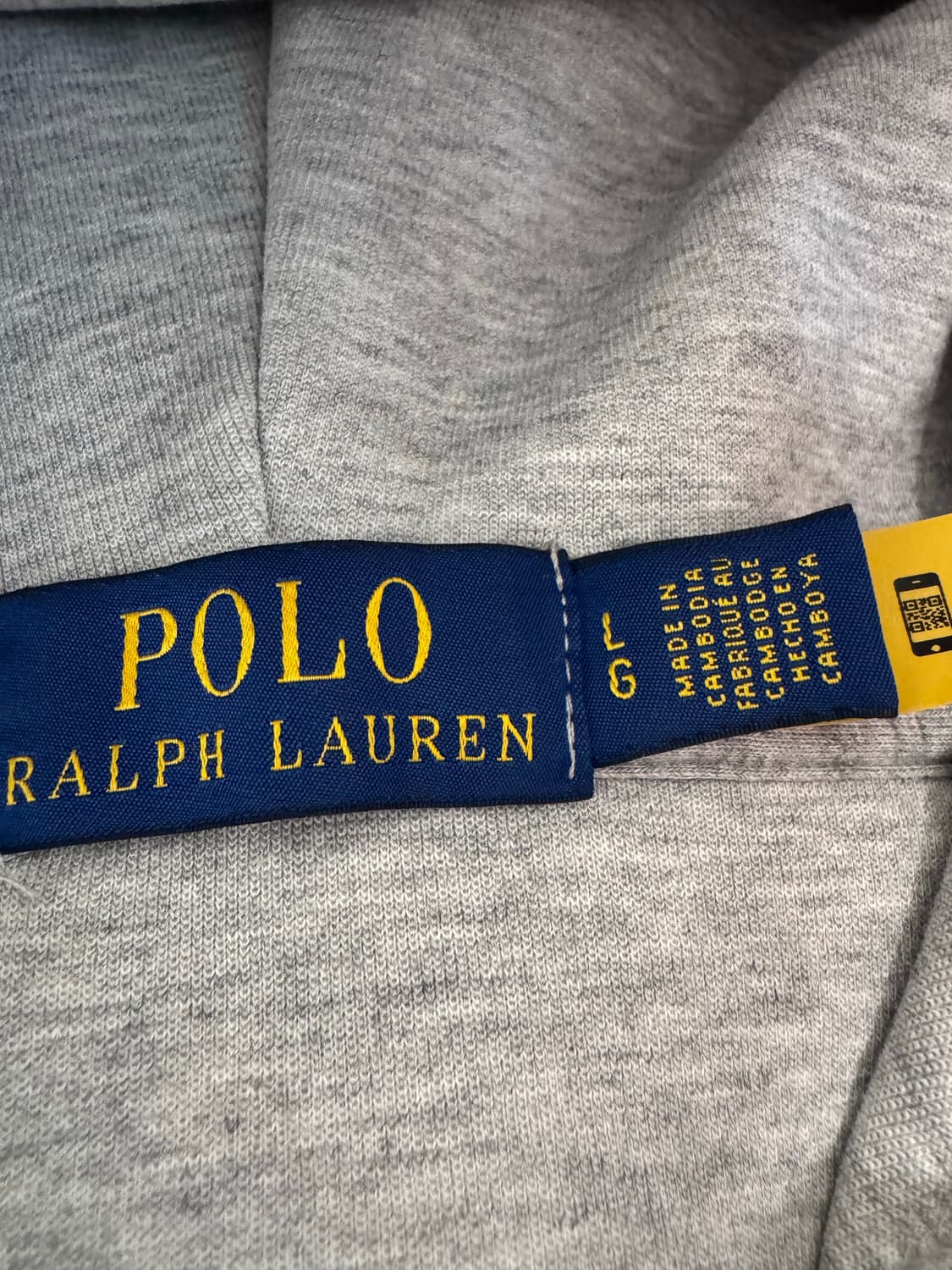 폴로 후드집업 그레이 L 상품이미지2
