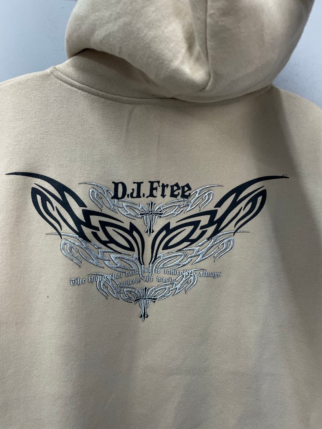 빈티지 DJ FREE 베이지 후드집업 H2684 상품이미지4