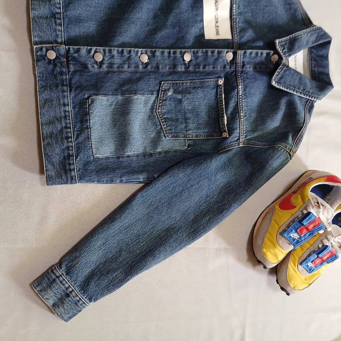 CK 캘빈클라인 데님 패치워크 청자켓 자켓 상품이미지6