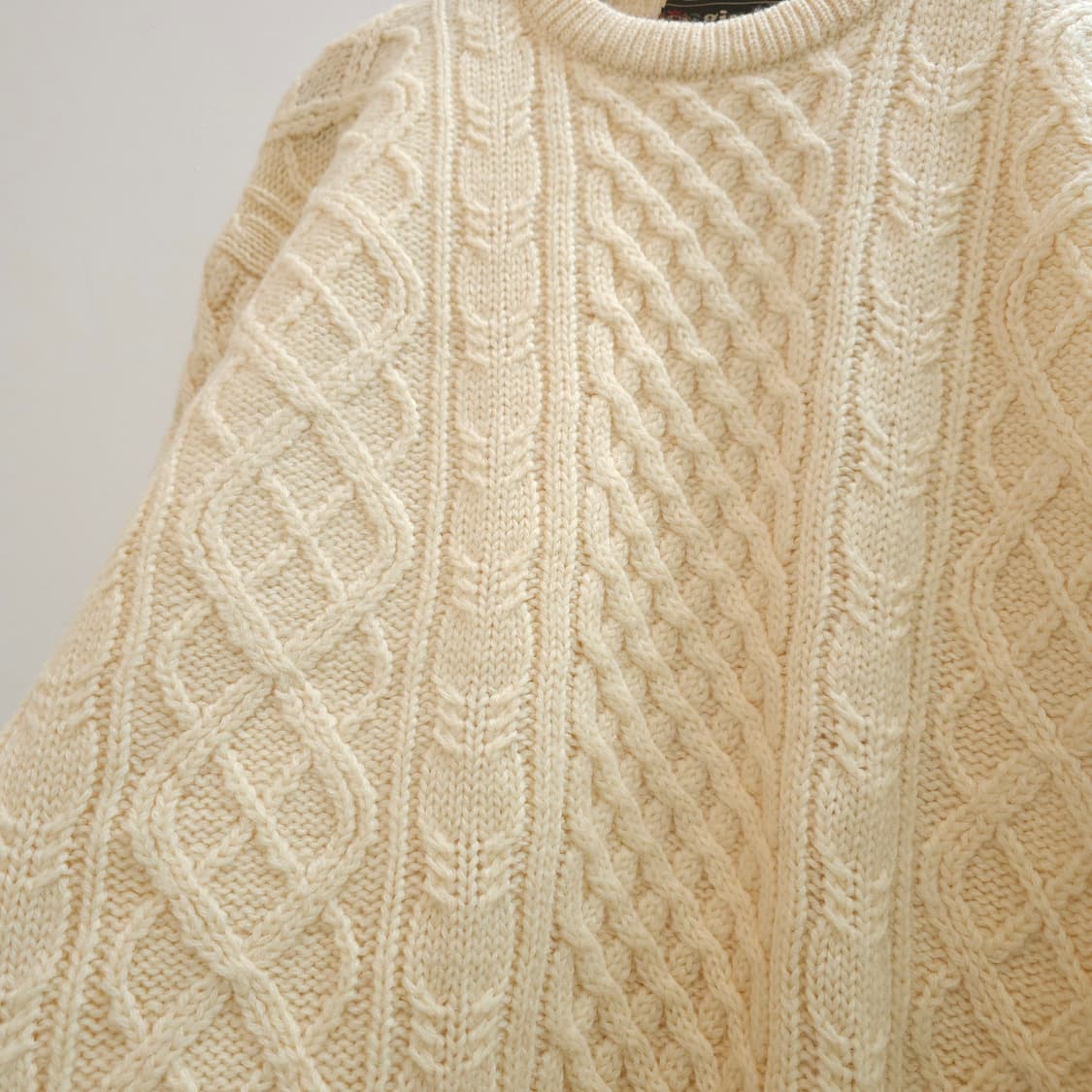 울 100% 피셔맨 케이블 니트 상품이미지7