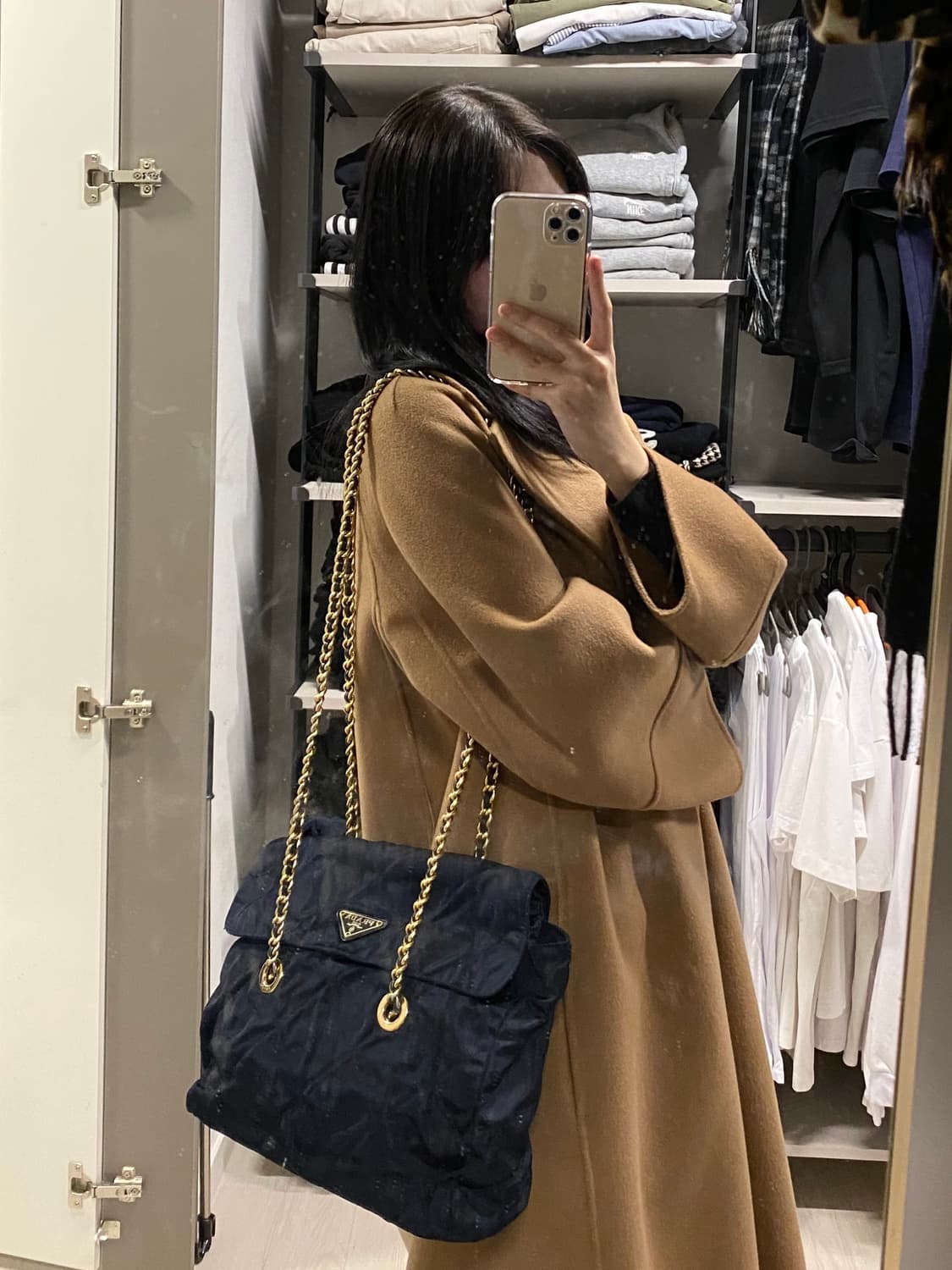 프라다 포코노 금장 체인 숄더백 가방 (정품) 상품이미지9