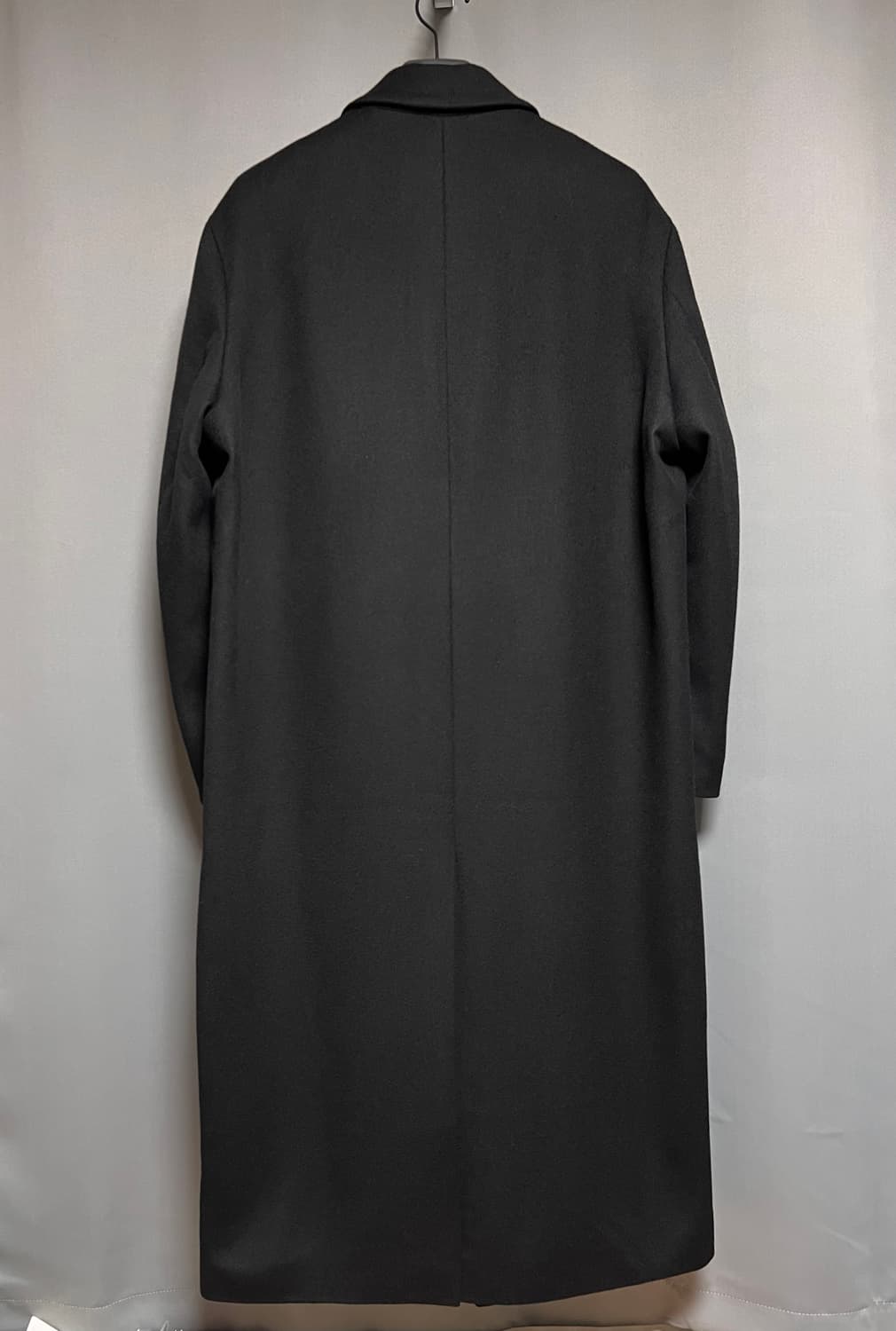 인사일런스 울캐시미어 싱글 롱 코트 블랙 L 상품이미지5