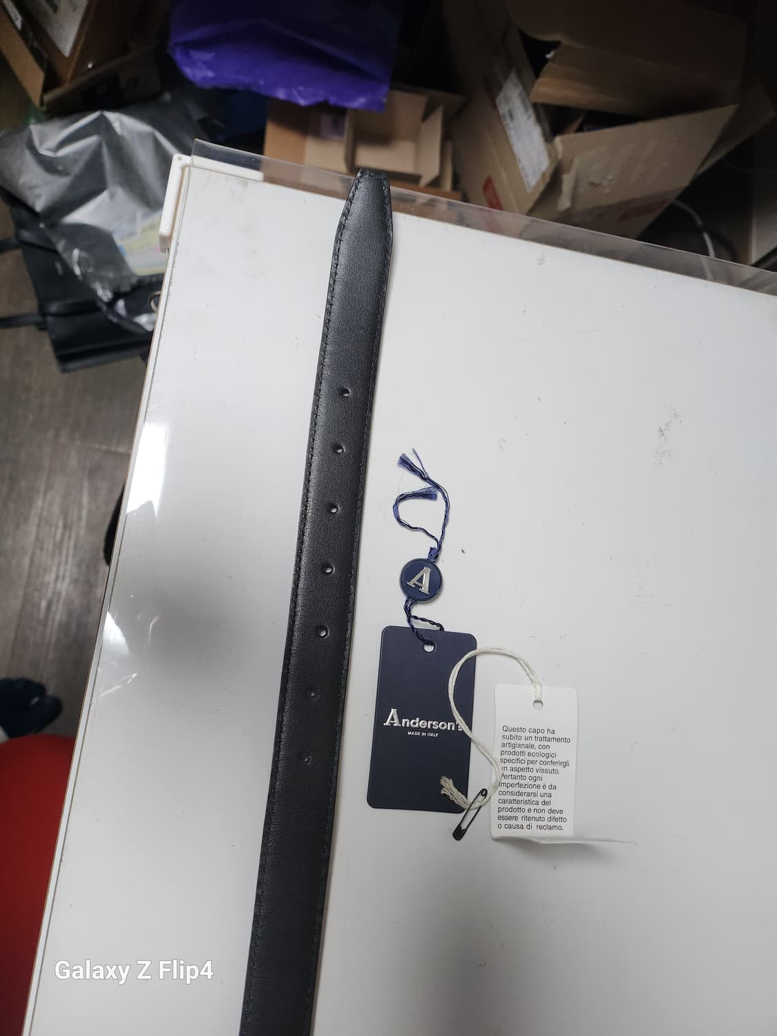 앤더슨스 엘리게이터 벨트 2.5cm (새상품) 상품이미지5