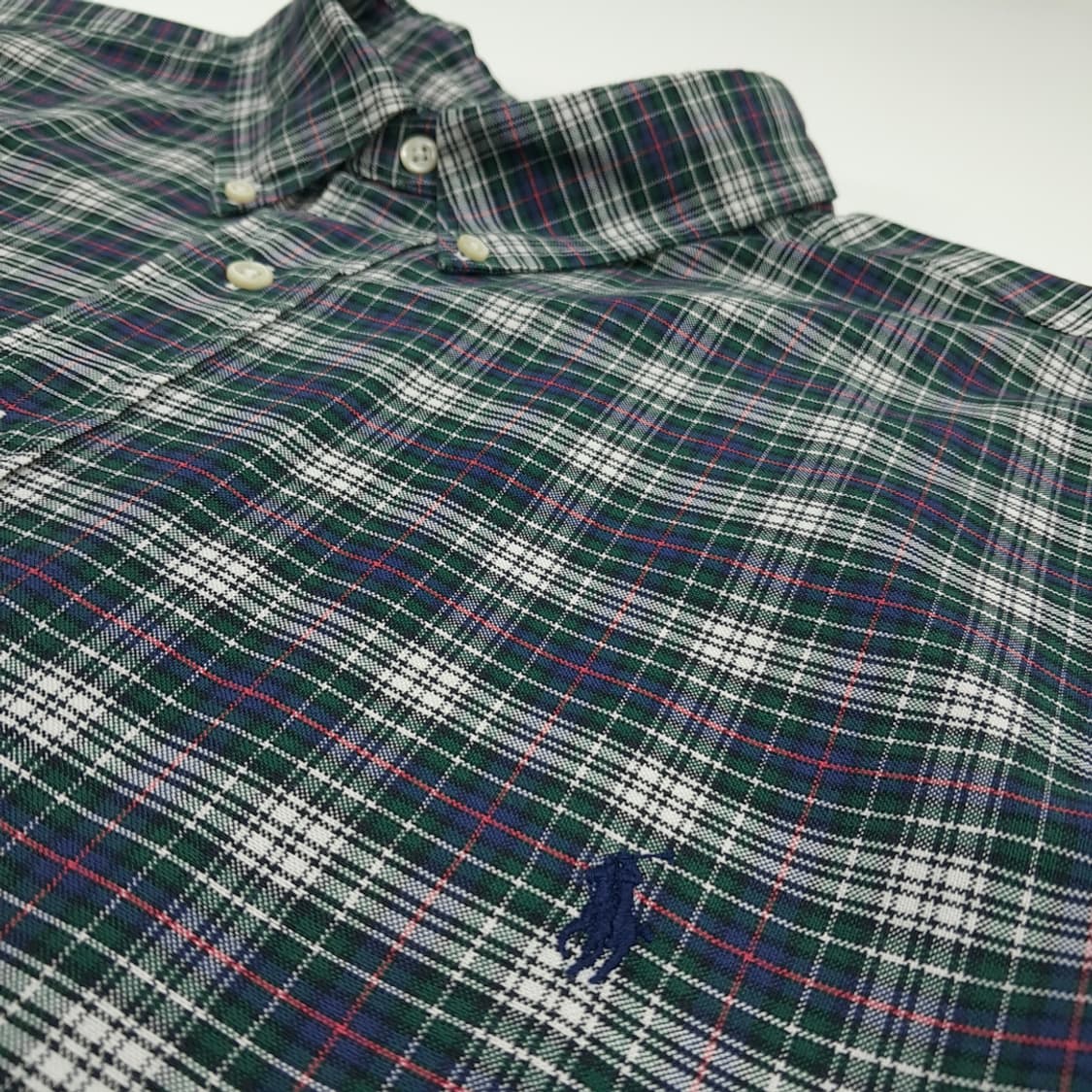 CN702 3XB 폴로 랄프로렌 모던블랙워치 타탄체크 긴팔 셔츠 남방 상품이미지5