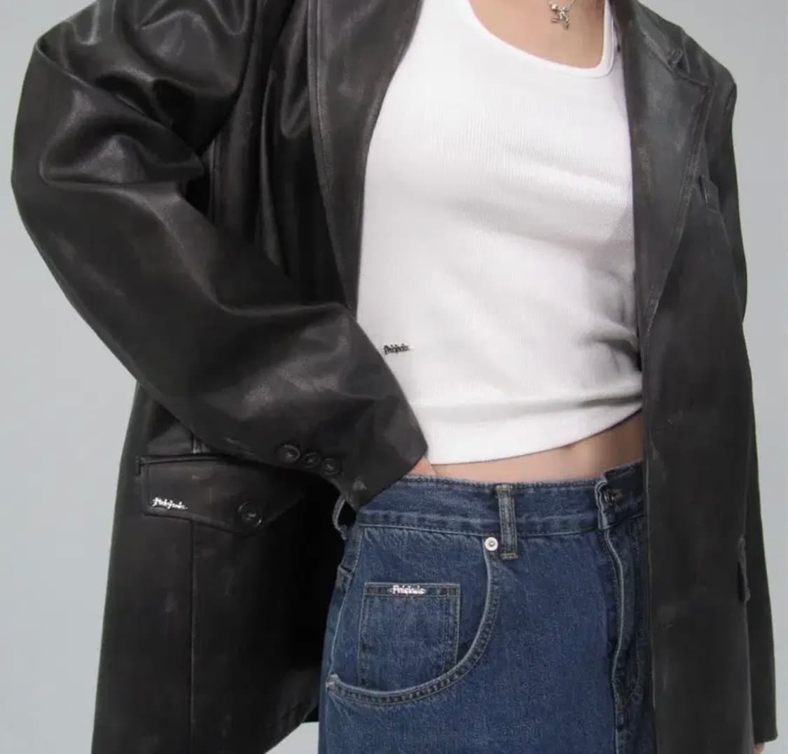 페일제이드 대디 레더 자켓 브라운 상품이미지2