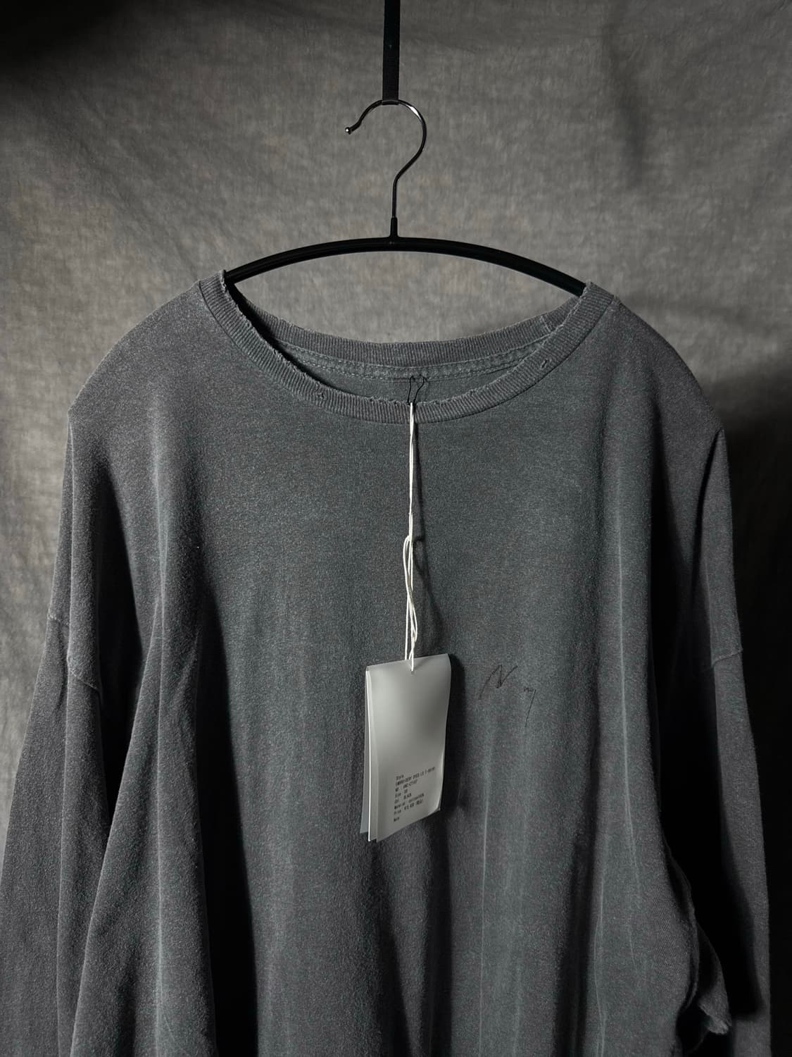 Ancellm 25ss Embroidery Dyed Long Sleeve 상품이미지3