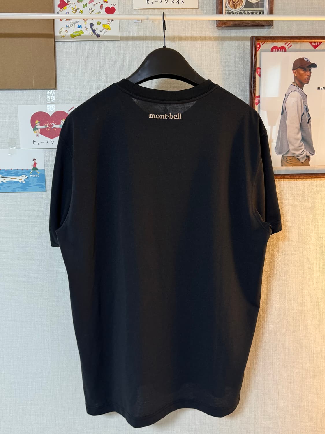 (XL)Montbell 몽벨 제팬 몬타베어 기능성 반팔티 블랙 상품이미지2