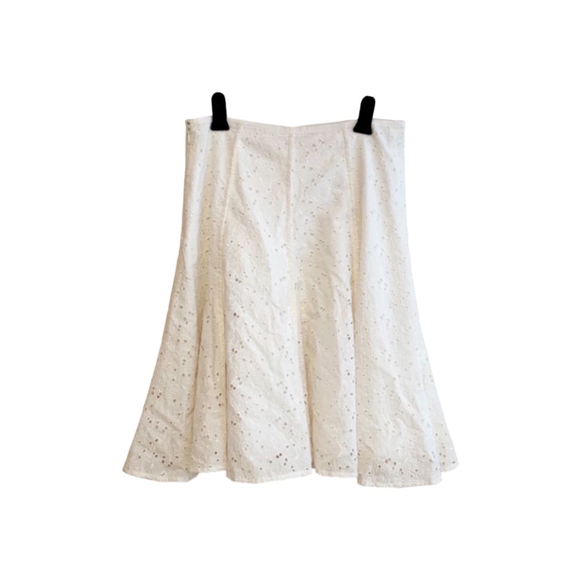 [빈티지] 화이트 펀칭 레이스 A라인 스커트 상품이미지1