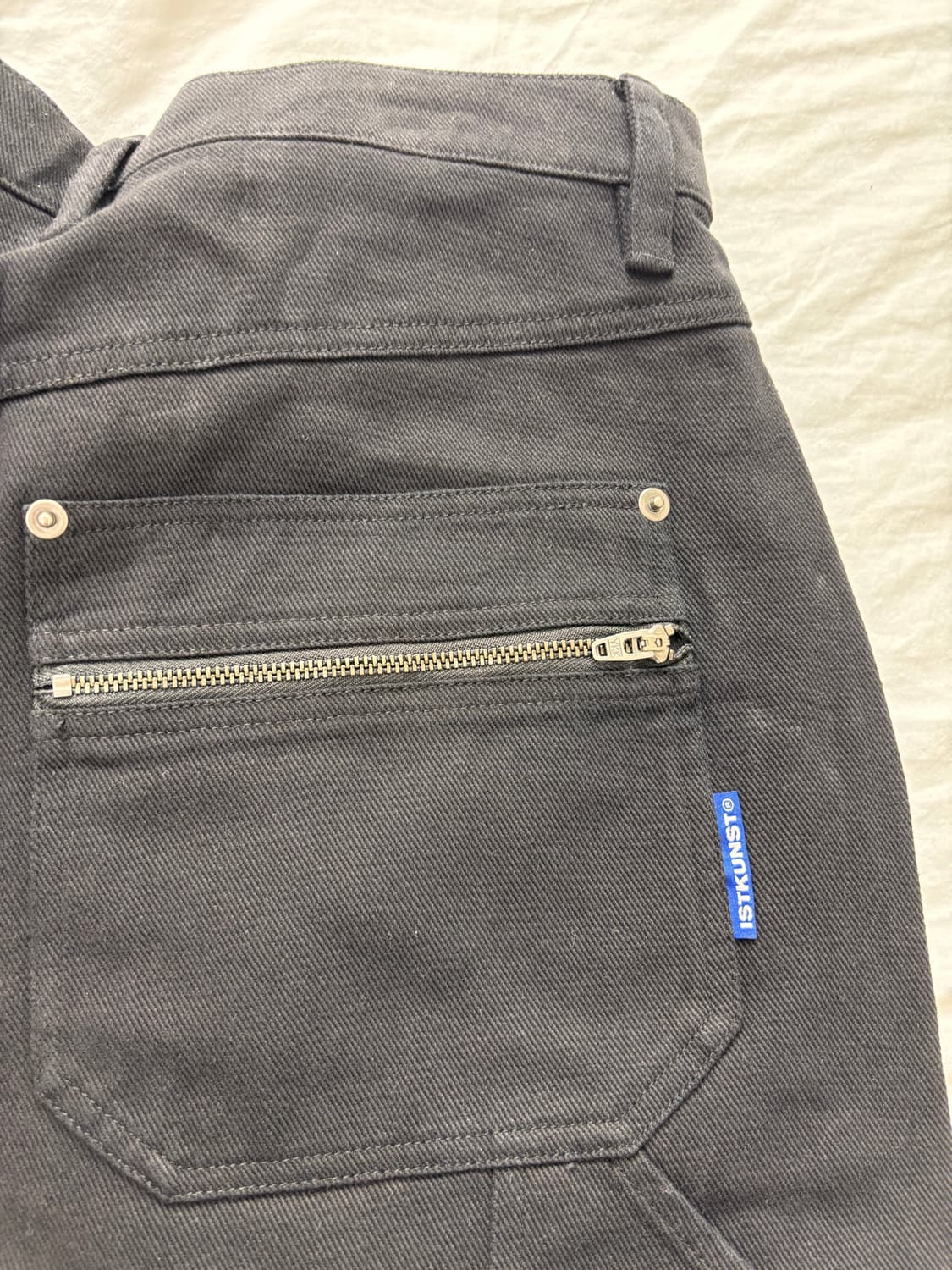 ISTKUNST Washed Cotton Double Knee Pants 상품이미지7
